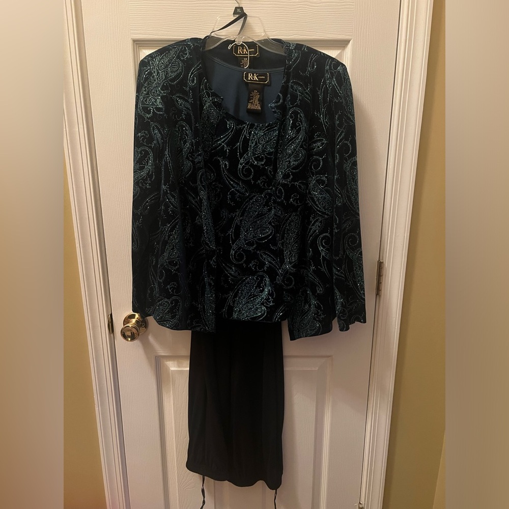 3 piece evening wear pants set